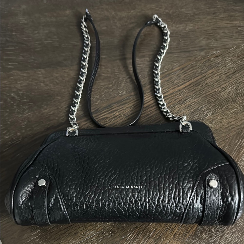 Rebecca Minkoff Dark Leather Chain Shoulder Bag